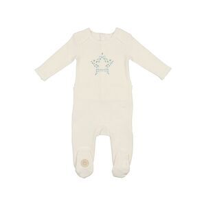 Mon Tresor Girls Star-Struck Footie, White